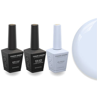 Chaun Legend Non - Wipe Top Coat - Base Coat Duo - LG5084 Cold Cash - DTK Nail Supply