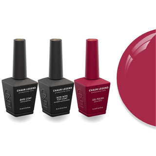 Chaun Legend Non - Wipe Top Coat - Base Coat Duo - LG5089 Kiss My Cheeks - DTK Nail Supply