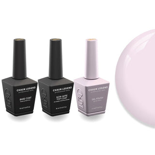 Chaun Legend Non - Wipe Top Coat - Base Coat Duo - LG5113 Clutch My Pearls - DTK Nail Supply