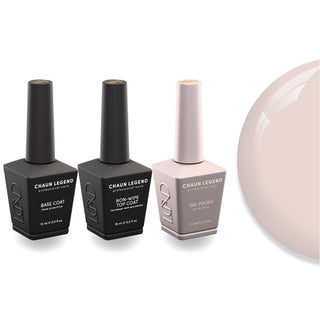 Chaun Legend Non - Wipe Top Coat - Base Coat Duo - LG5122 Diamond Dust - DTK Nail Supply