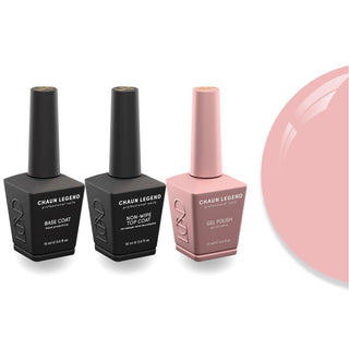 Chaun Legend Non - Wipe Top Coat - Base Coat Duo - LG5129 Orchid Venom - DTK Nail Supply
