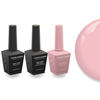 Chaun Legend Non - Wipe Top Coat - Base Coat Duo - LG5130 Problematic Pink - DTK Nail Supply
