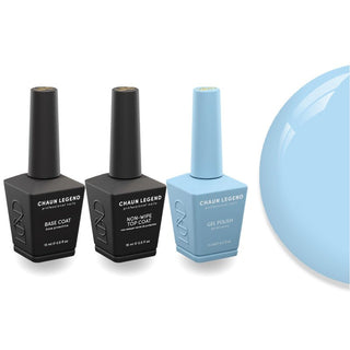 Chaun Legend Non - Wipe Top Coat - Base Coat Duo - LG5142 Ice And Entice - DTK Nail Supply