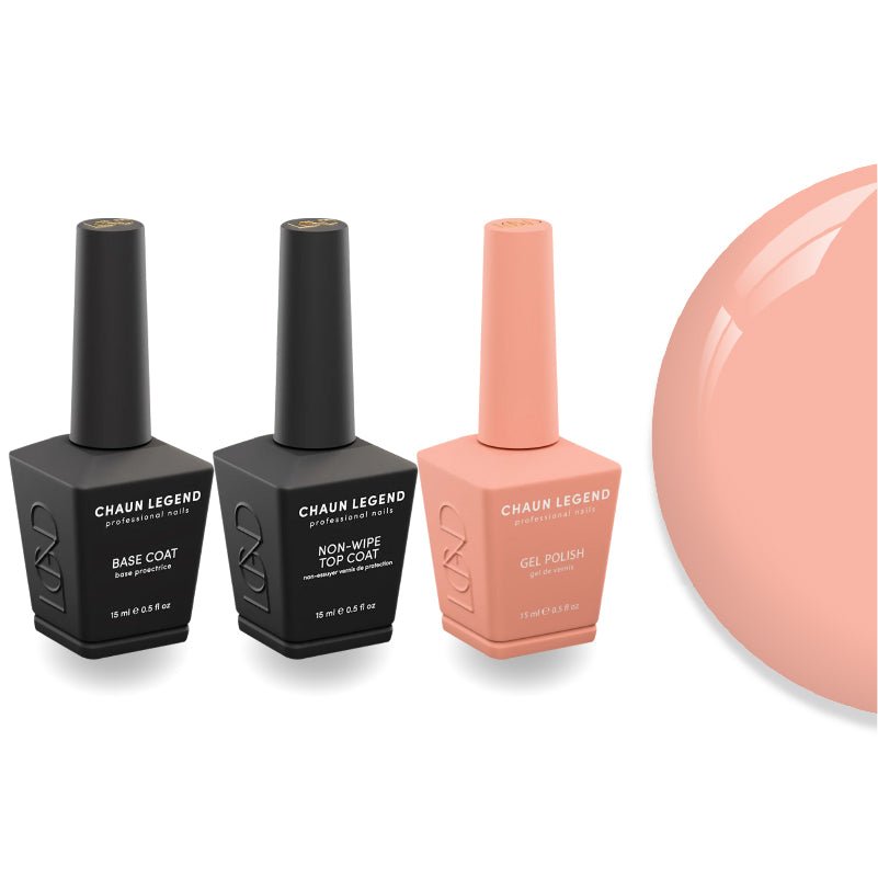 Chaun Legend Non-Wipe Top Coat - Base Coat Duo - LG5159 Georgia Peach ...
