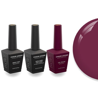 Chaun Legend Non - Wipe Top Coat - Base Coat Duo - LG5190 Kiss My A‡ai - DTK Nail Supply
