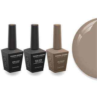 Chaun Legend Non - Wipe Top Coat - Base Coat Duo - LG5194 Mauve Out The Way - DTK Nail Supply