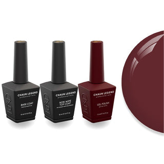 Chaun Legend Non - Wipe Top Coat - Base Coat Duo - LG5217 Read My Lips - DTK Nail Supply