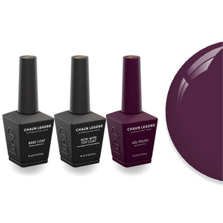 Chaun Legend Non - Wipe Top Coat - Base Coat Duo - LG5221 Burning Bridges - DTK Nail Supply