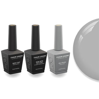 Chaun Legend Non - Wipe Top Coat - Base Coat Duo - LG5238 Back That Ash Up - DTK Nail Supply