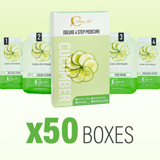 Classy Nail - Deluxe 4 Steps Pedicure x 50 Boxes - Cucumber