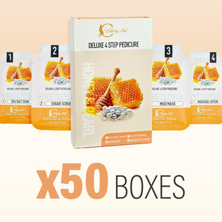 Classy Nail - Deluxe 4 Steps Pedicure x 50 Boxes - Honey & Pearl