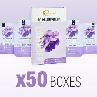 Classy Nail - Deluxe 4 Steps Pedicure x 50 Boxes - Lavender