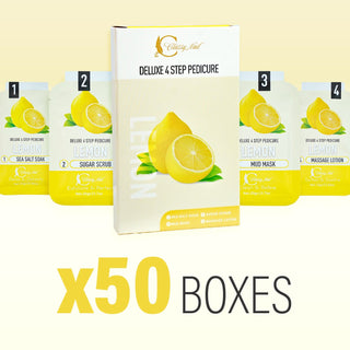 Classy Nail - Deluxe 4 Steps Pedicure x 50 Boxes - Lemon