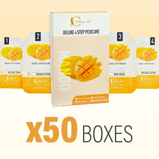 Classy Nail - Deluxe 4 Steps Pedicure x 50 Boxes - Mango