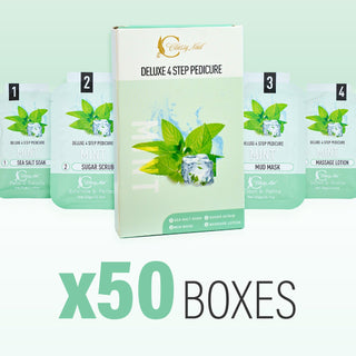 Classy Nail - Deluxe 4 Steps Pedicure x 50 Boxes - Mint