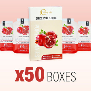 Classy Nail - Deluxe 4 Steps Pedicure x 50 Boxes - Pomegranates