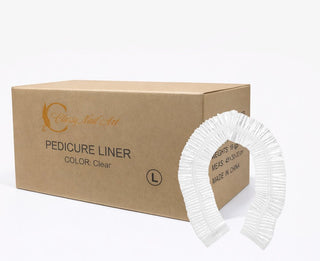 Classy Pedicure Spa Liners Clear (400 Per Case) - DTK Nail Supply