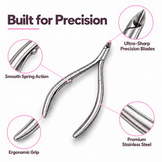 Nail Cuticle Nipper R4J12 - Round 4mm - Jaw 12