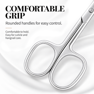 Cuticle Scissors - Extra-Fine Curved Blade with Pouch
