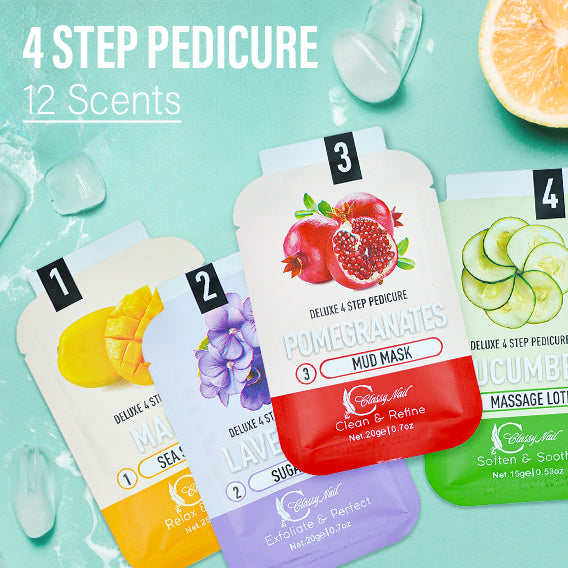 Classy Nail - Deluxe 4 Steps Pedicure x100 Boxes - Cucumber