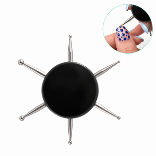 Nail Dotting Tool 6 in 1 - Acrylic Disc with Stainless Steel Dotting Heads
