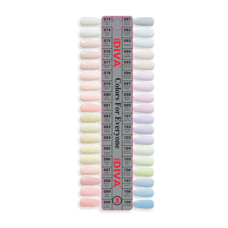 DIVA Part 3 - Set of 6 Gel & Lacquer Combos - Citrus Kissed Set - DTK Nail Supply