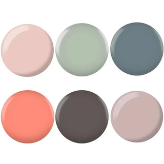 DND DC Fall Gel & Polish 6pc Bundle - Neutral Tones - DTK Nail Supply