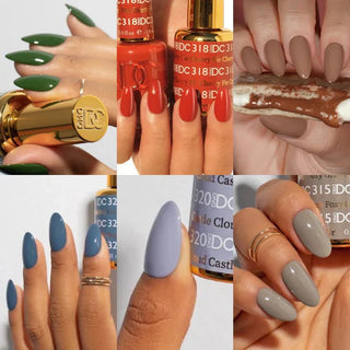 DND DC Winter Gel & Polish 6pc Bundle - Cozy Hues - DTK Nail Supply