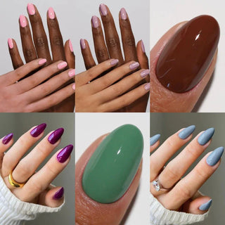DND Diva Fall Gel & Polish 6pc Bundle - Earthy Tones - DTK Nail Supply