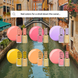 DND Diva Gel Nail Polish Duo - DND DV Part 6 - Set 6 Colors - It's Amore Set - DTK Nail Supply