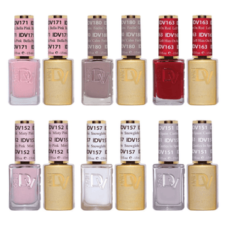 DND Diva Gel Nail Polish Duo - Set 6 Colors - Cool Girl Club Set - DTK Nail Supply