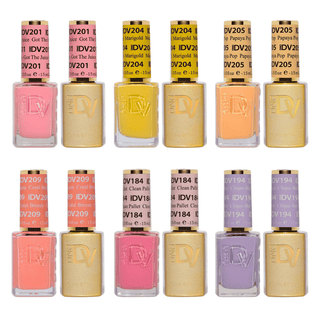 DND Diva Gel Nail Polish Duo - Set 6 Colors - It's Amore Set - DTK Nail Supply