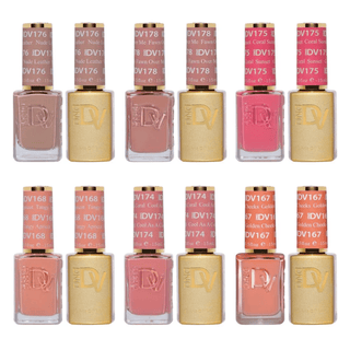DND Diva Gel Nail Polish Duo - Set 6 Colors - New Romantics Set - DTK Nail Supply