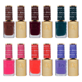 DND Diva Gel Nail Polish Duo - Set 6 Colors - Open Secret Set - DTK Nail Supply