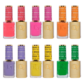 DND Diva Gel Nail Polish Duo - Set 6 Colors - Six In The City Set - DTK Nail Supply