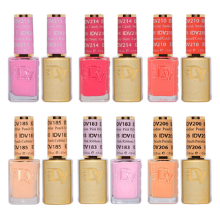 DND Diva Gel Nail Polish Duo - Set 6 Colors - Spring Blossom Set - DTK Nail Supply