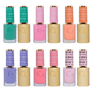 DND Diva Gel Nail Polish Duo - Set 6 Colors - Take A Chance Set - DTK Nail Supply