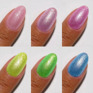 DND Diva Gel & Polish 6pc Bundle - Glitter Glaze - DTK Nail Supply