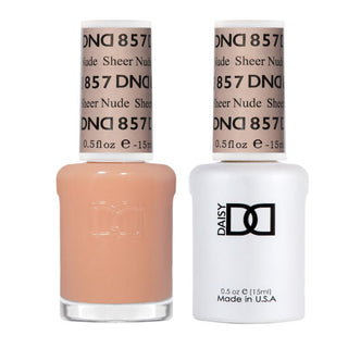 DND Gel Nail Polish Duo - 857 Sheer Nude - DTK Nail Supply