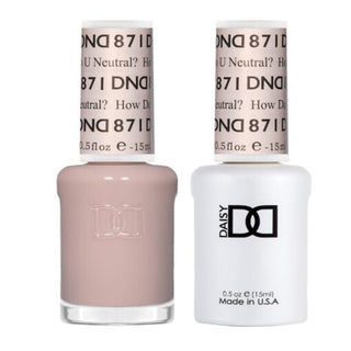 DND Gel Nail Polish Duo - 871 How Do U Neutral? - DTK Nail Supply