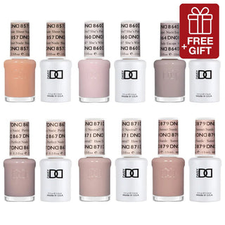 DND Gel & Polish 6pc Bundle - Essential Base Colors - DTK Nail Supply