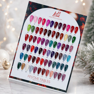 LDS Color Craze - Set 72 Colors - Gel Polish 0.5oz - Festive Fables Winter 1 Collection