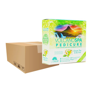 Volcano Spa - Case of 36 Pedi a Box (6 step) - Green Tea and Aloe Vera