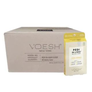 VOESH 4 In 1 Pedibox Case of 50 Pedi A Box - Lemon Quench