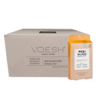 VOESH 4 In 1 Pedibox Case of 50 Pedi A Box - Mango Delight