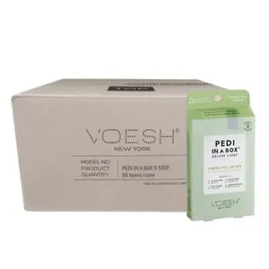 VOESH 4 In 1 Pedibox Case of 50 Pedi A Box - Green Tea Detox