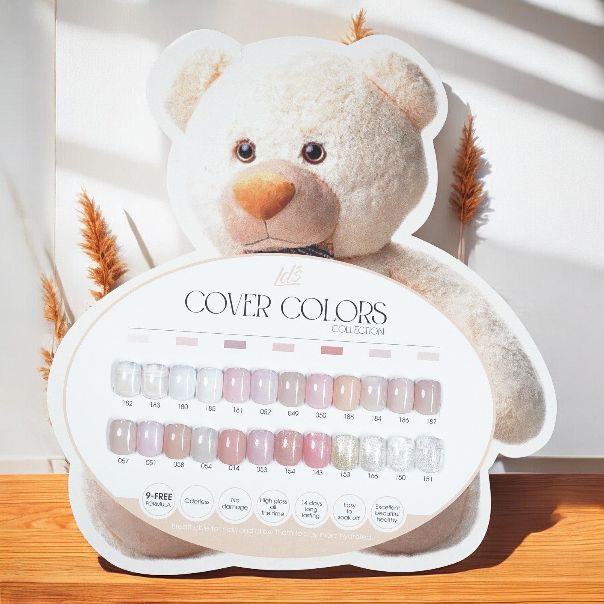 LDS Cover Colors Collection Gel Nail Polish - Set 24 Color - 0.5oz