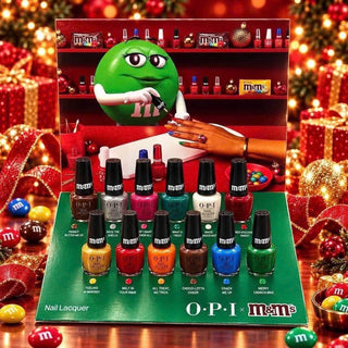OPI x M&M's Sweeten Your Mani Collection - Nail Lacquer Display (12 Colors)