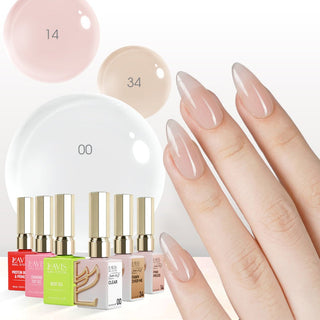 LAVIS Builder Gel in the Bottle Kit 6: 00, 14, 34, Base, Top, Protein Bond & Primer - 15ml - DTK Nail Supply