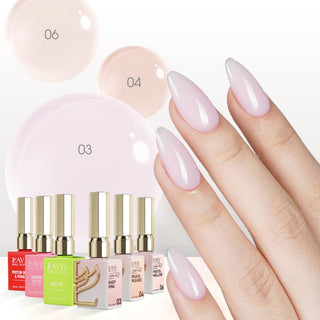 LAVIS Builder Gel in the Bottle Kit 6: 03, 04, 06, Base, Top, Protein Bond & Primer - 15ml - DTK Nail Supply